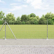Hegn med post Sølv 1 x 25 m Stål