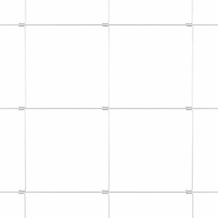 Grundfikseret svejset trådgærde 25 x 0,8 m Sølv Mesh