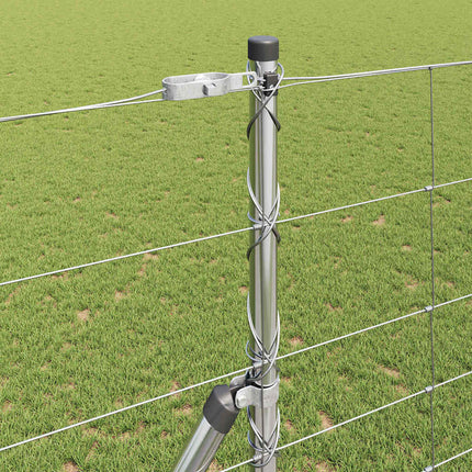 Grundfikseret svejset trådgærde 25 x 1,4 m Galvaniseret stål