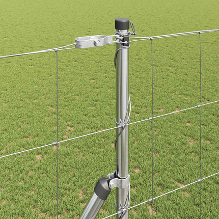 Grundfikseret svejset trådgærde 50 x 1,5 m Sølv Mesh
