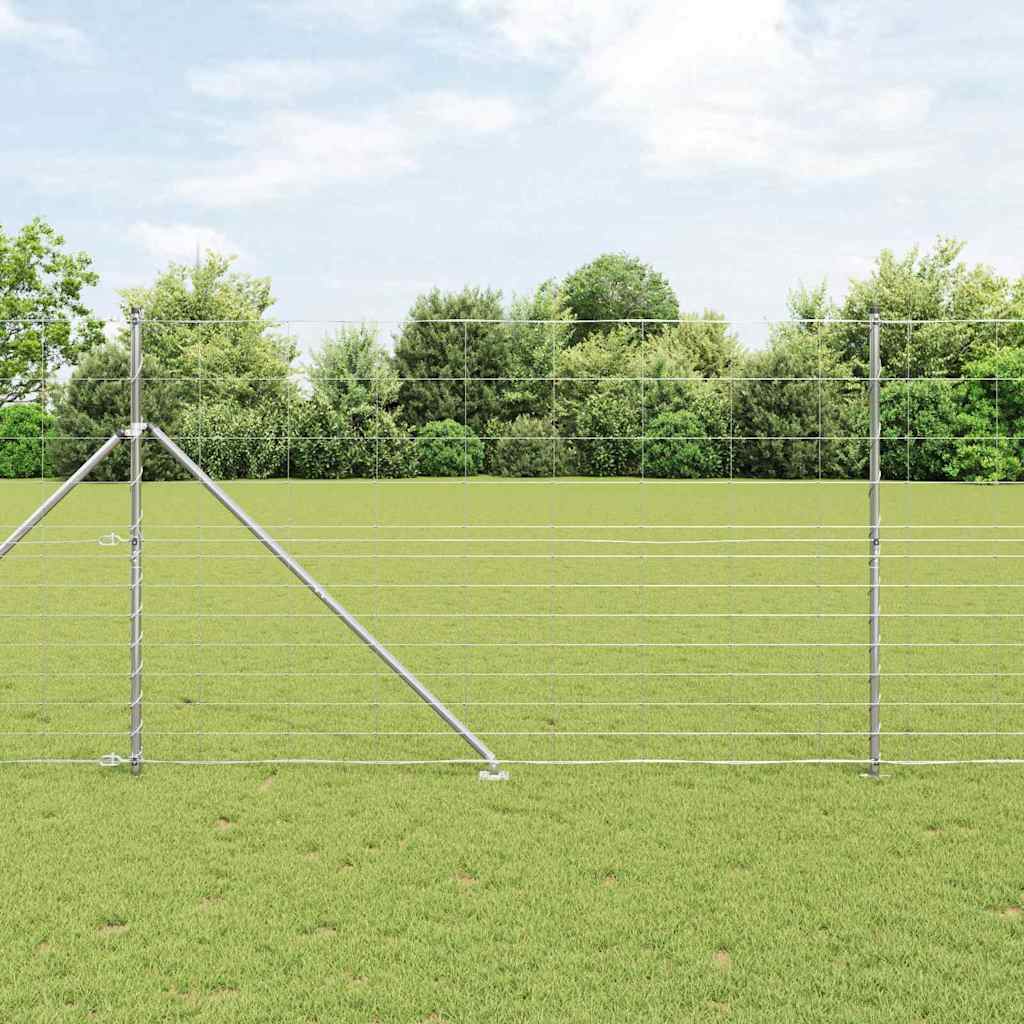 Svejset trådhegn med spidser 25 x 1,5 m (B x H)