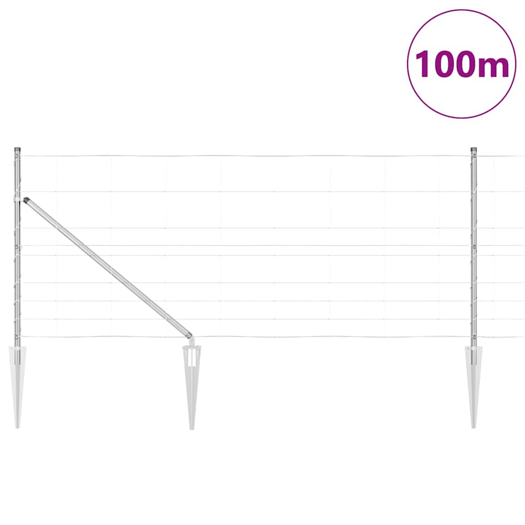 Hegnspæl Galvaniseret 100 x 1 m Stål