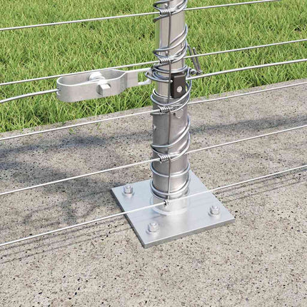 Svejset Trådhegn med Betonsokkel 25 x 1,2 m Galvaniseret stål