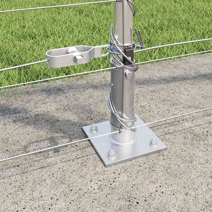 Svejset Trådhegn med Betonsokkel 25 x 1,4 m Sølv Mesh