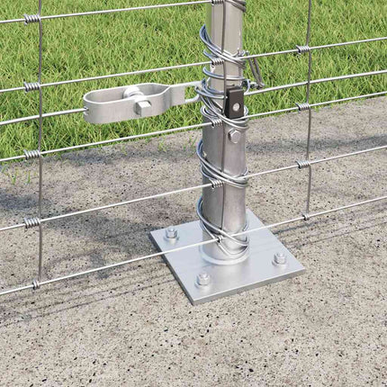 Svejset Trådhegn med Betonsokkel 25 x 1,5 m Sølv Mesh