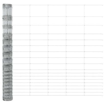Svejset Trådhegn med Betonsokkel 25 x 1,5 m Sølv Mesh