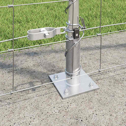 Svejset Trådhegn med Betonsokkel 50 x 1,4 m Sølv Mesh