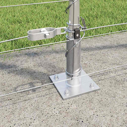 Svejset Trådhegn med Betonsokkel 50 x 1,4 m Galvaniseret stål