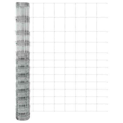 Svejset Trådhegn med Betonsokkel 50 x 1,5 m Sølv Mesh