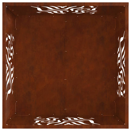 Bålsted Brun 60 x 60 x 40 cm Forvitret stål