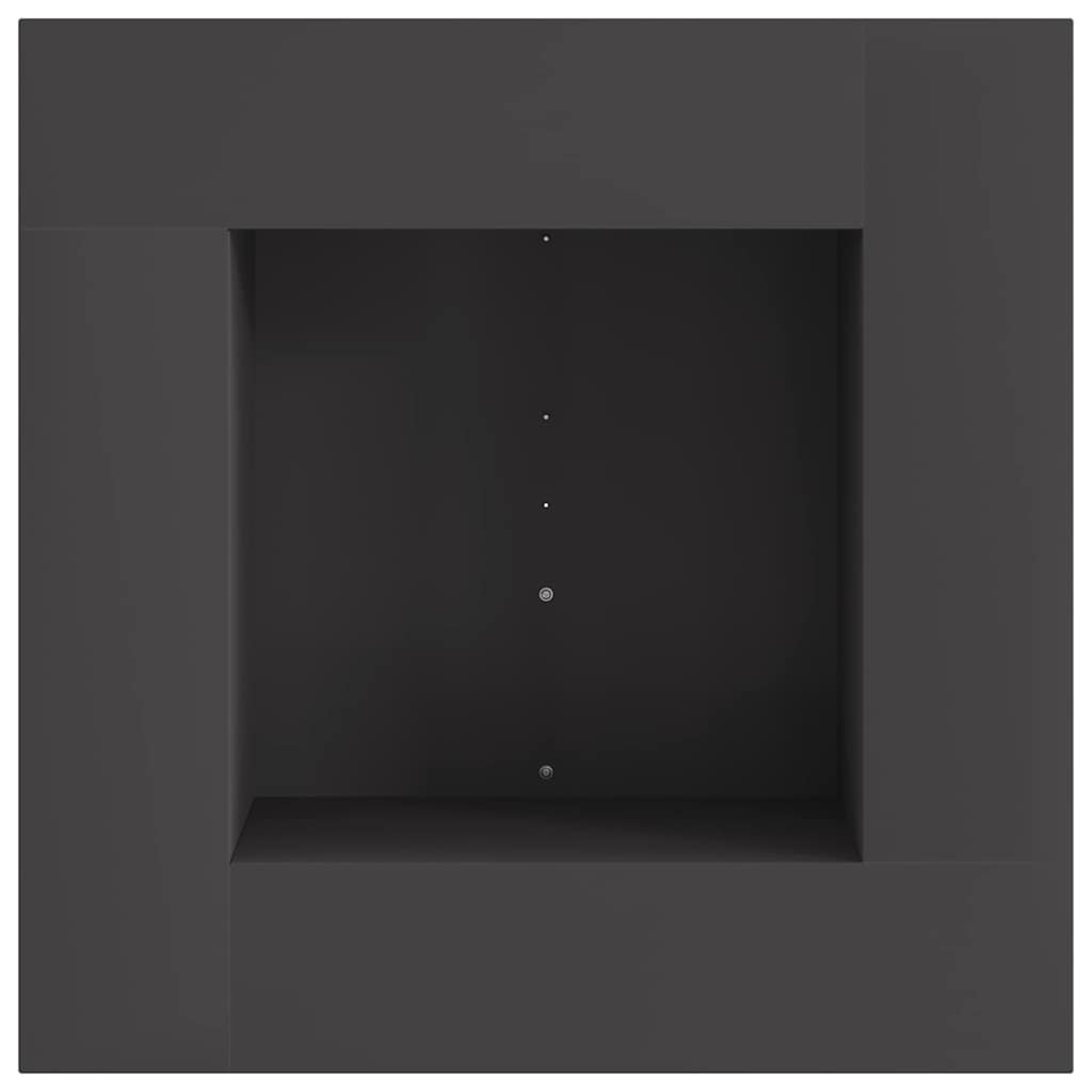 Bålsted Sort 60 x 60 x 30 cm Stål