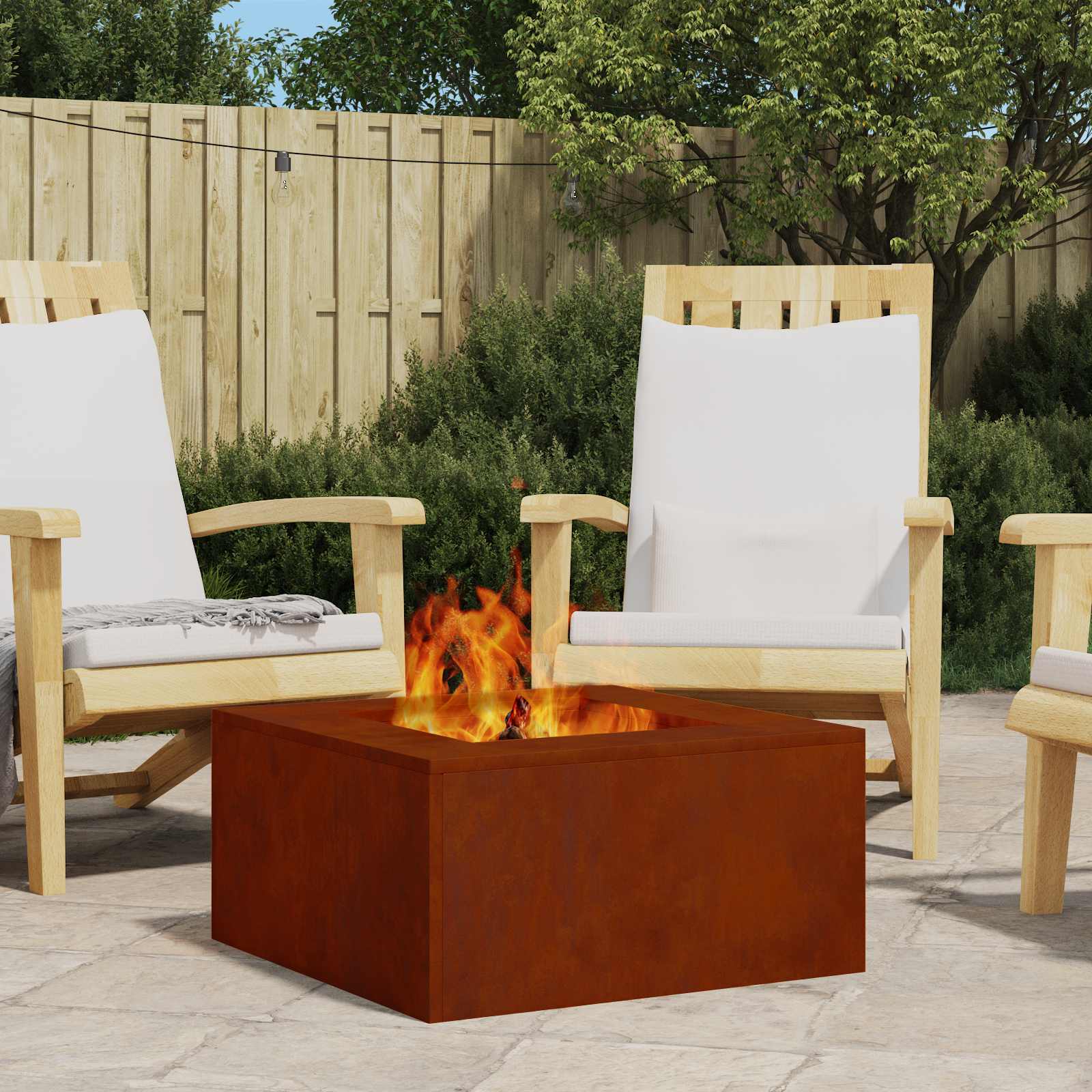 Fyrfadslys Fyrfadslys 60x60x30 cm Vejrbestandigt Stål