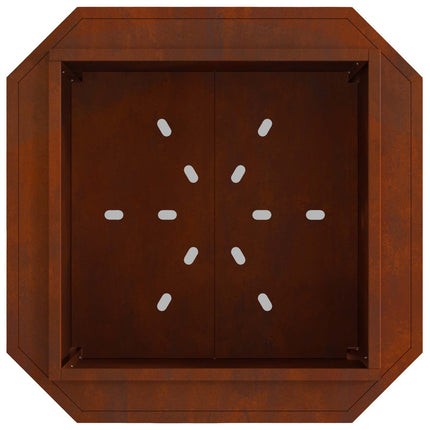 Røgfri ildskål Rusten 58 x 58 x 51 cm Cortenstål