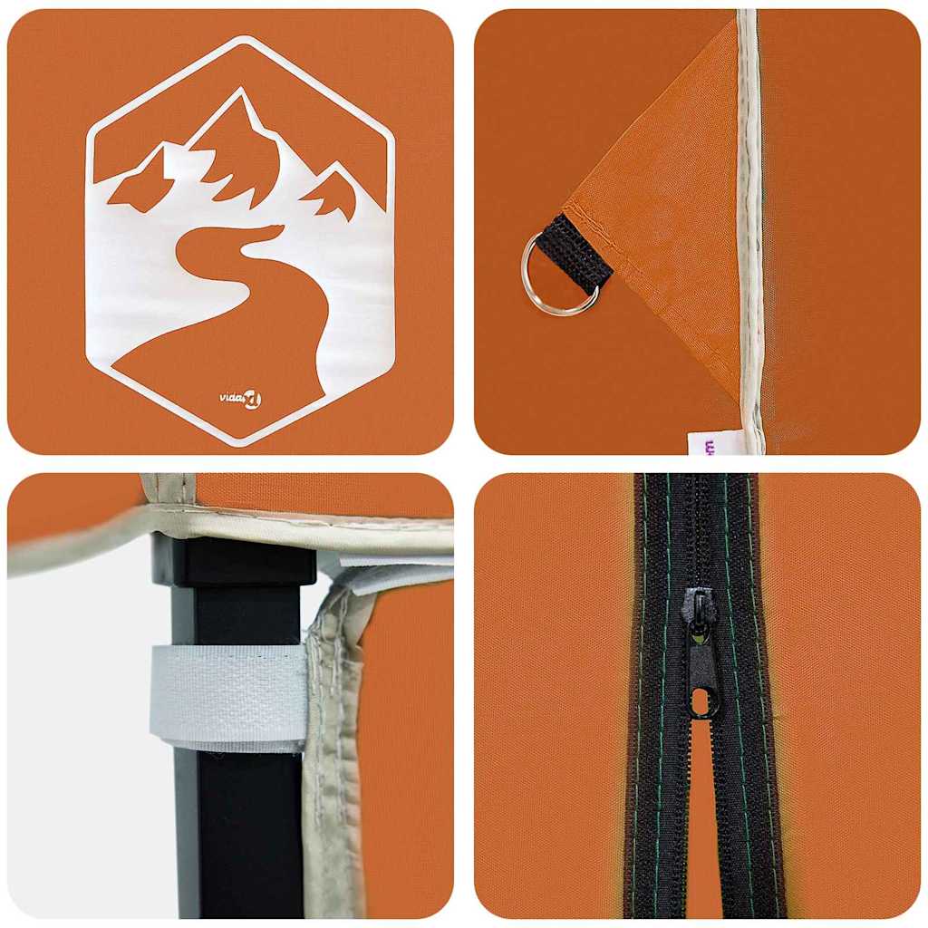 Pop-up canopy telt Orange 200 x 200 cm Stof