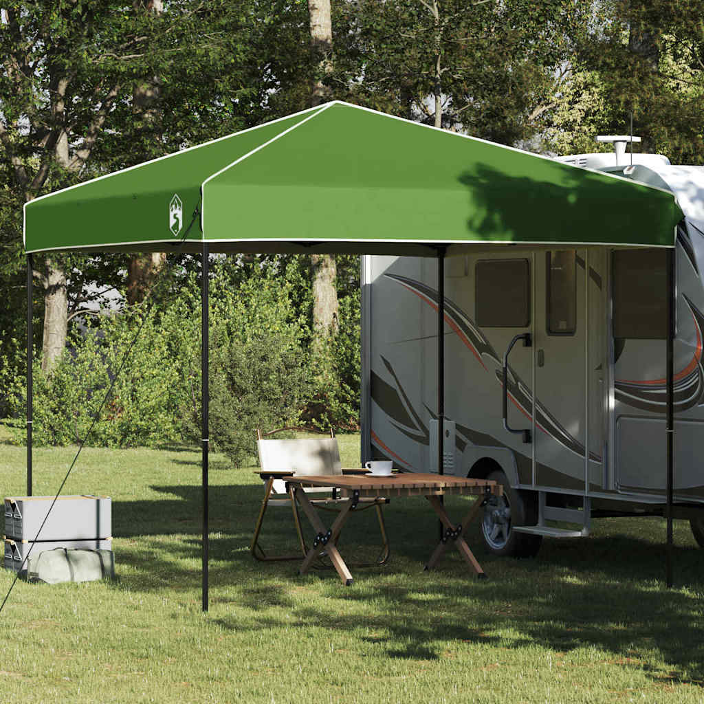 Pop-up partytelt - grøn pavillon 243 × 243 × 251 cm i stof