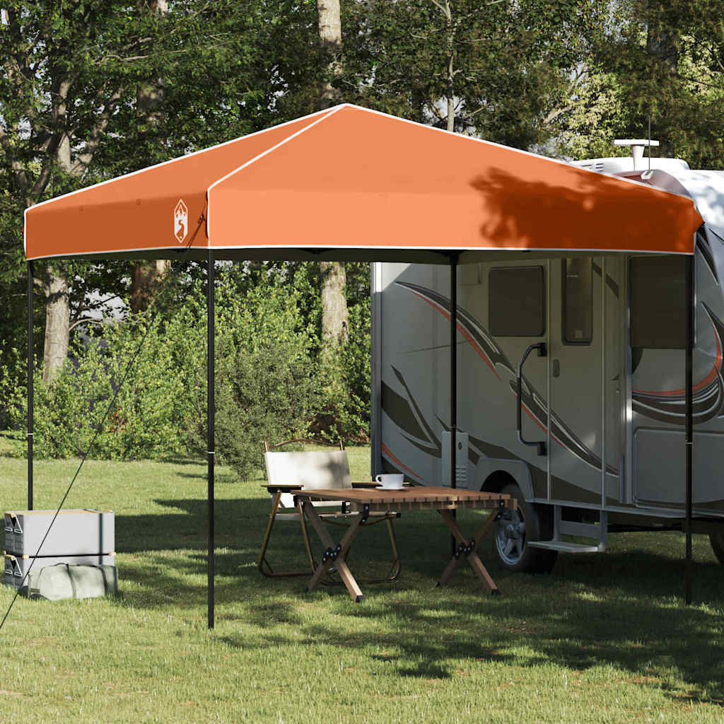 Pop-up partytelt - orange 243 × 243 × 251 cm i stof