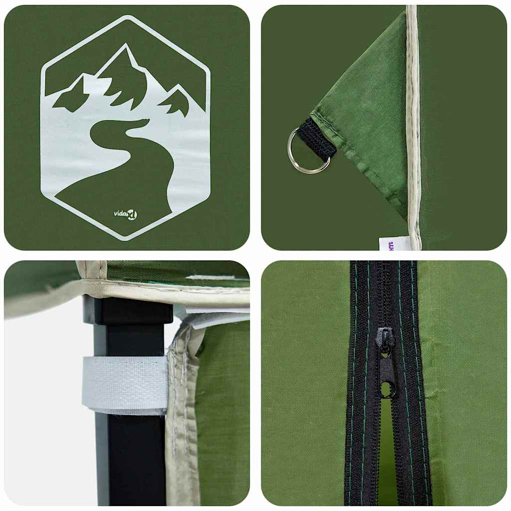 Pop-up canopy telt Grøn 250 x 250 cm Stof