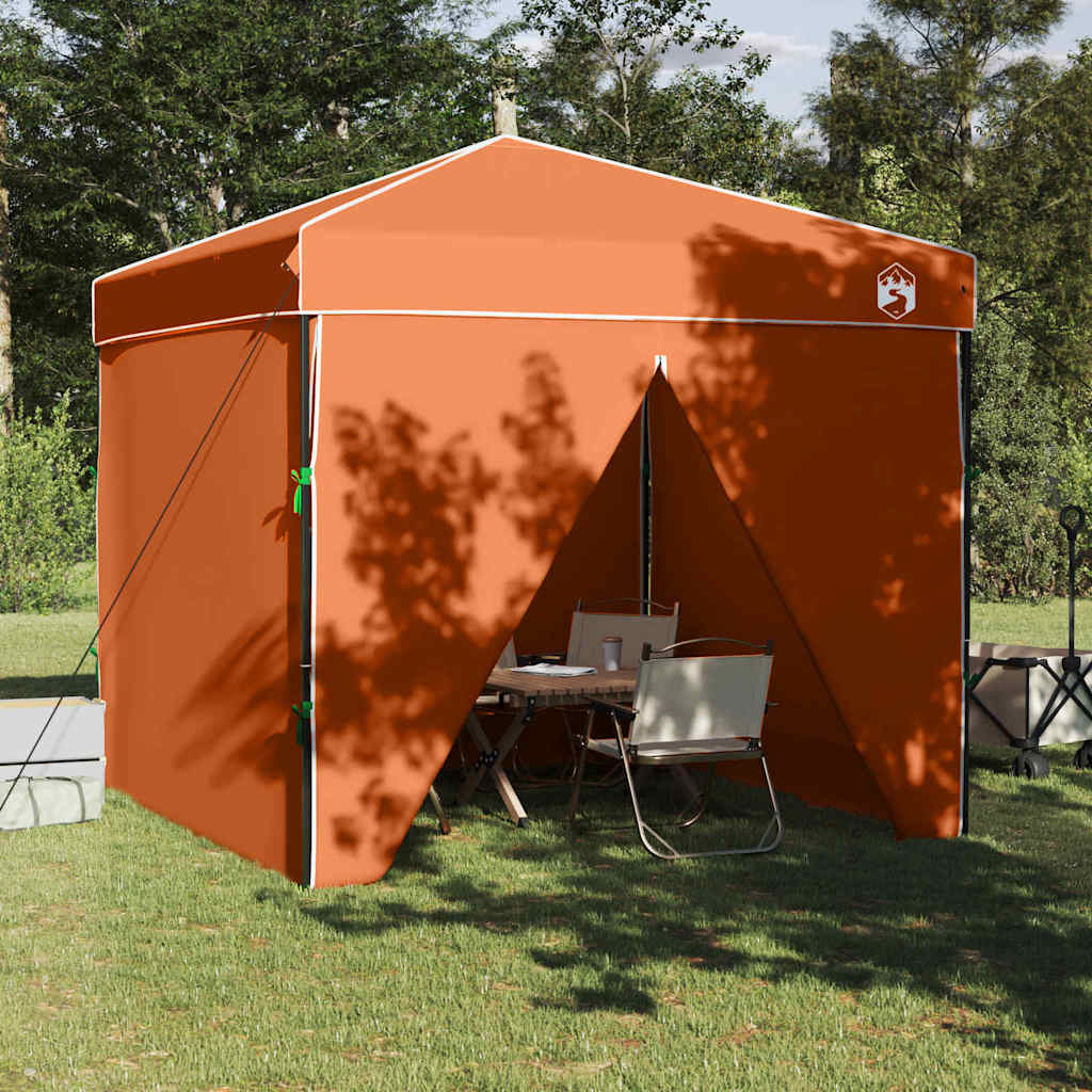 Pop-up canopy telt Orange 250 x 250 cm Stof