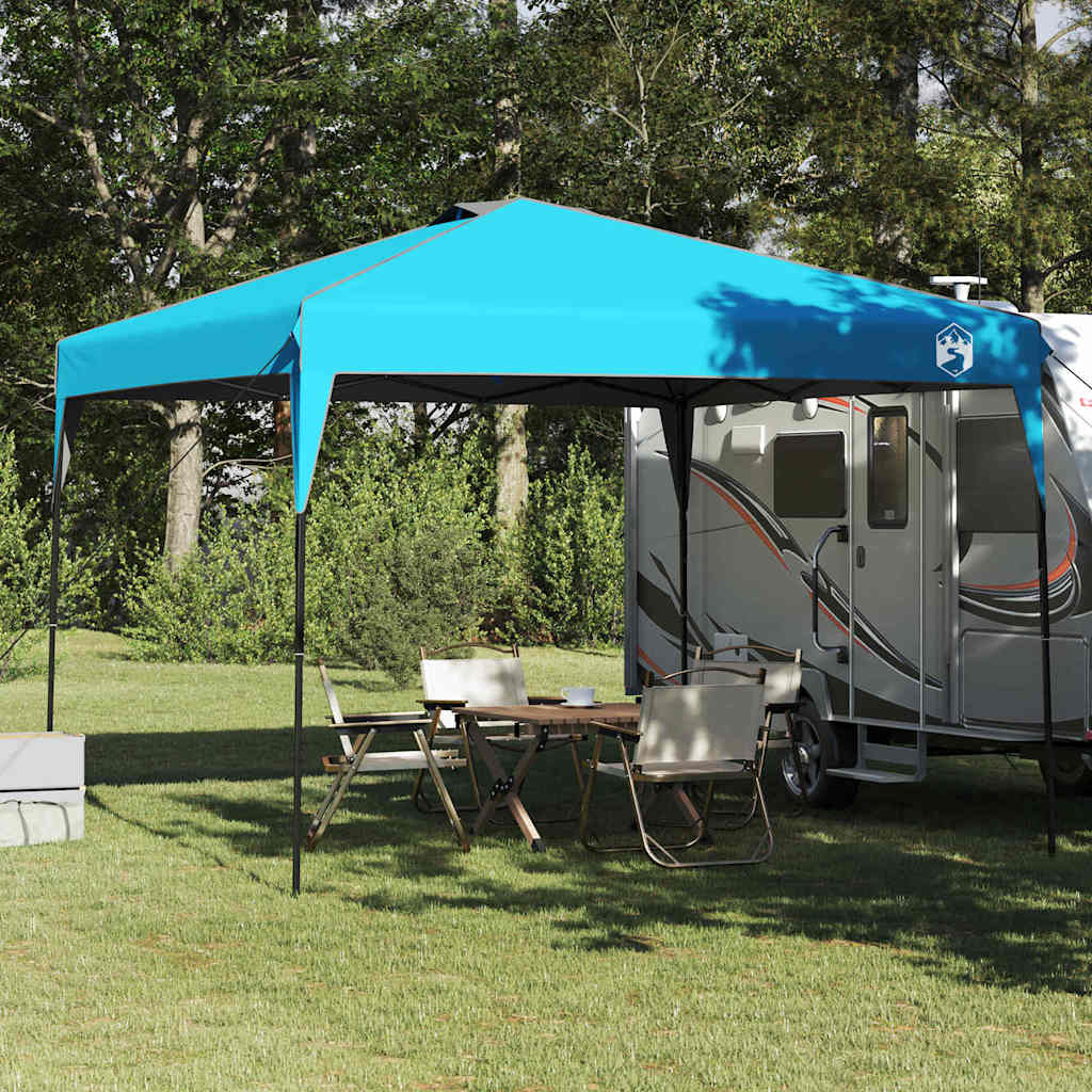 Pop-up partytelt - blå 290 × 290 × 251 cm, vandafvisende stof