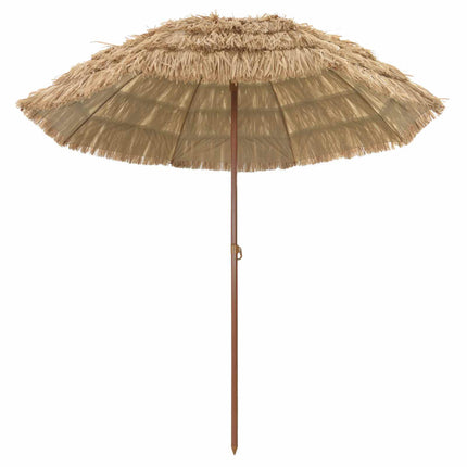 Strand Parasol 205 x 205 x 210 cm Polyester og Stål Naturfarvet