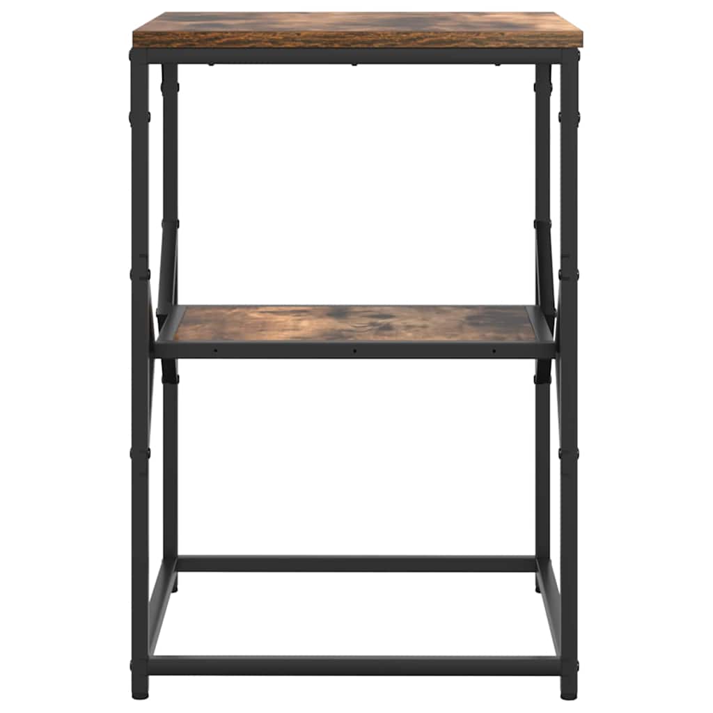 Sidebord Røget eg 41 x 40 x 60 cm Ingeniørtræ og stål