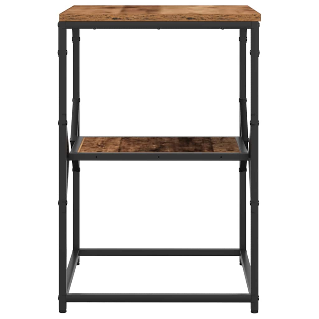 Sidebord Gammelt træ 41 x 40 x 60 cm Ingeniørtræ og stål