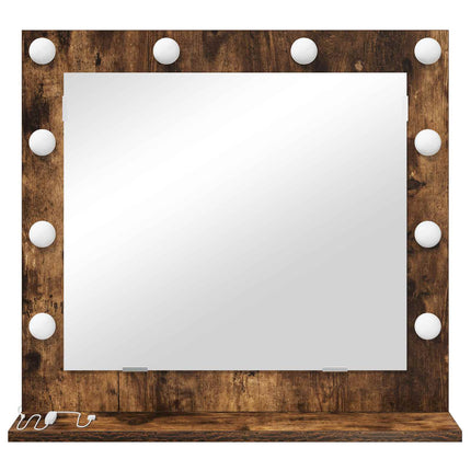 Vaskeskab Spejl Røget eg 60 x 55 x 18 cm Rektangulær