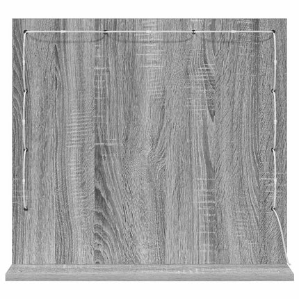 Vaskeskab Spejl Grå Sonoma 60 x 55 x 18 cm Rektangulær