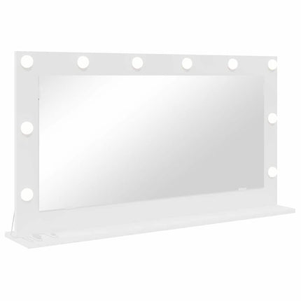 Vaskeskab Spejl Hvid 100 x 55 x 18 cm Glas og Konstrueret træ