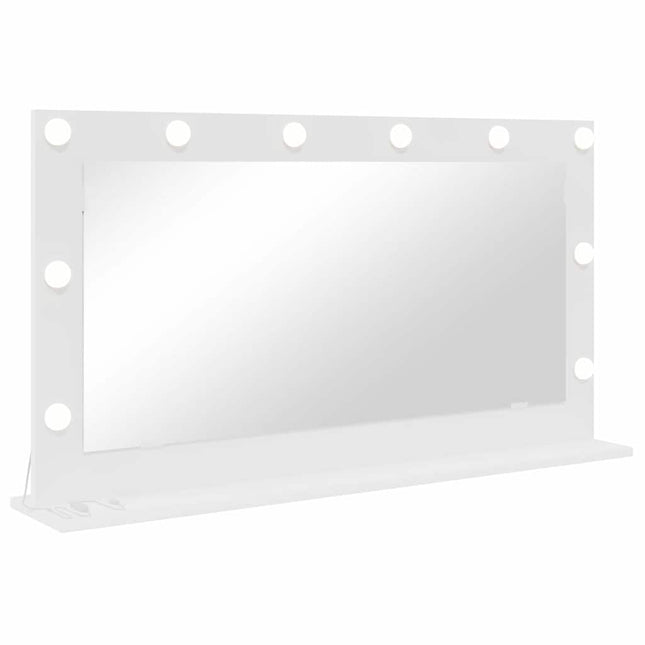 Vaskeskab Spejl Hvid 100 x 55 x 18 cm Glas og Konstrueret træ