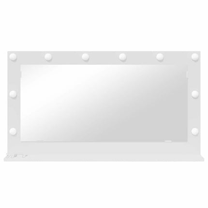 Vaskeskab Spejl Hvid 100 x 55 x 18 cm Glas og Konstrueret træ