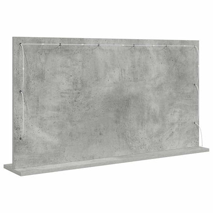 Vaskeskab Spejl Beton Grå 100 x 55 x 18 cm Rektangulær