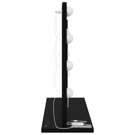 Vaskeskab Spejl Sort eg 60 x 45 x 18 cm Glas og Konstrueret træ