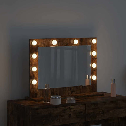 Vaskeskab Spejl Røget eg 60 x 45 x 18 cm Rektangulær