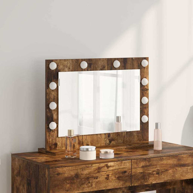 Vaskeskab Spejl Røget eg 60 x 45 x 18 cm Rektangulær