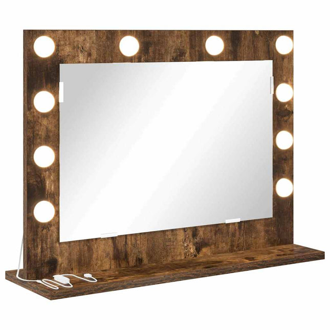 Vaskeskab Spejl Røget eg 60 x 45 x 18 cm Rektangulær
