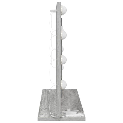 Vaskeskab Spejl Grå Sonoma 60 x 45 x 18 cm Rektangulær