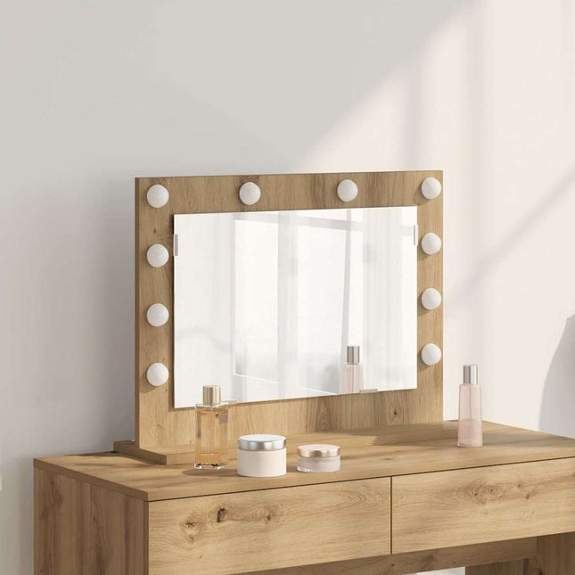 Vaskeskab Spejl Artisan Egetræ 60 x 45 x 18 cm Rektangulær