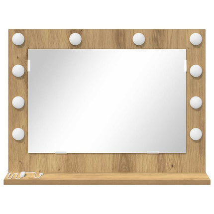 Vaskeskab Spejl Artisan Egetræ 60 x 45 x 18 cm Rektangulær