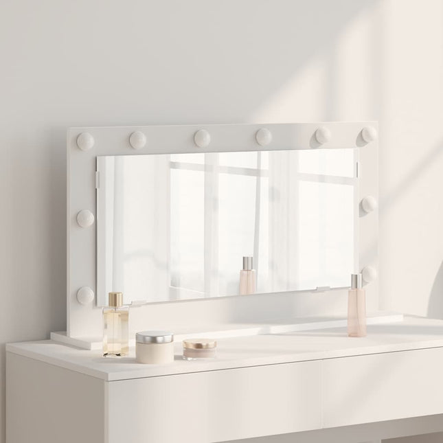 Vaskeskab Spejl Hvid 80 x 45 x 18 cm Glas og Konstrueret træ
