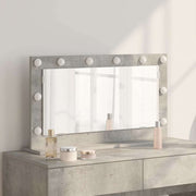 Vaskeskab Spejl Rektangulær med spejl Beton Grå 80 x 45 x 18 cm