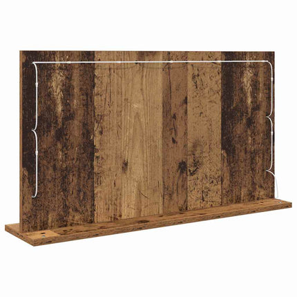 Vaskeskab Spejl Gammelt træ 80 x 45 x 18 cm Rektangulær