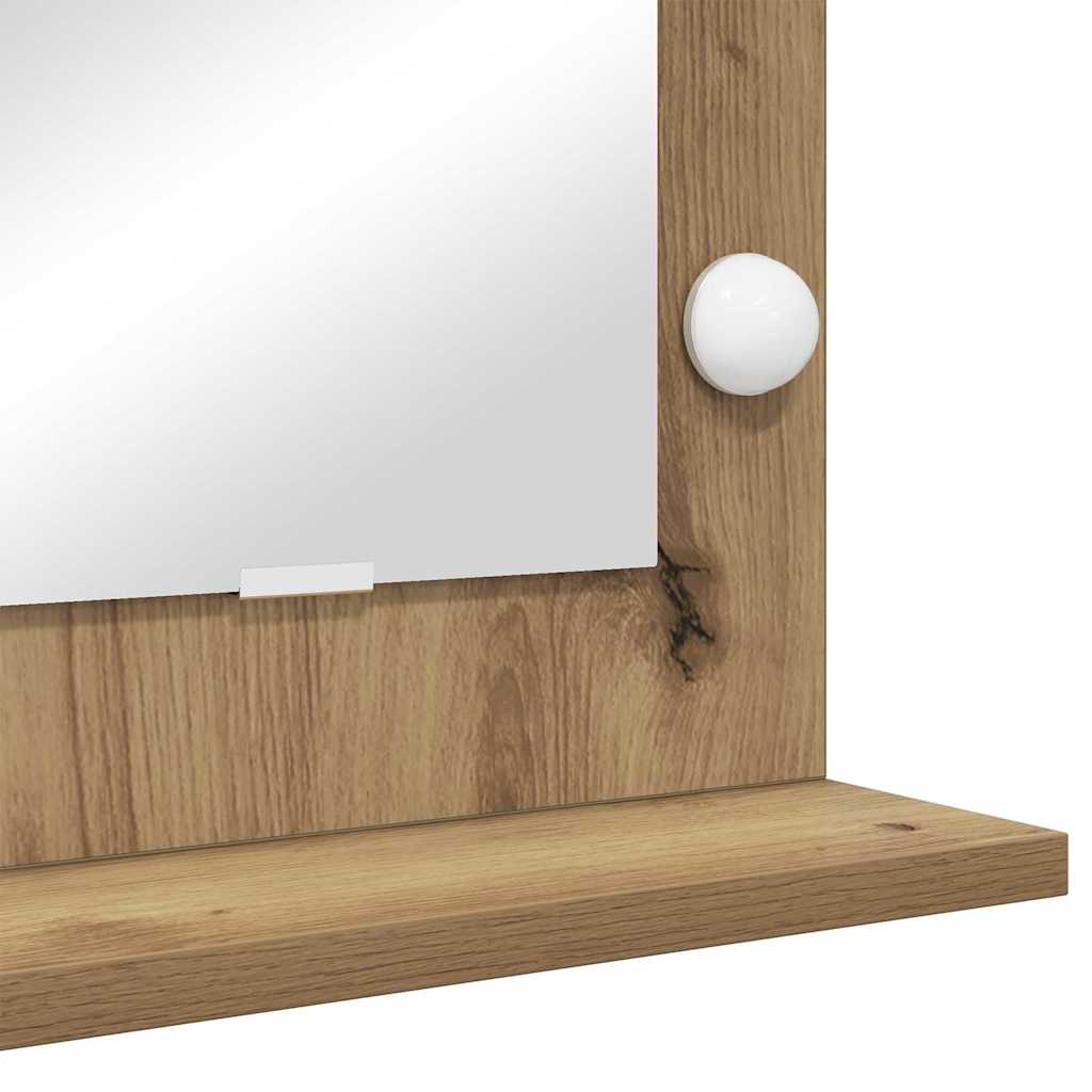 Vaskeskab Spejl Rektangulær Artisan Egetræ 80 x 45 x 18 cm