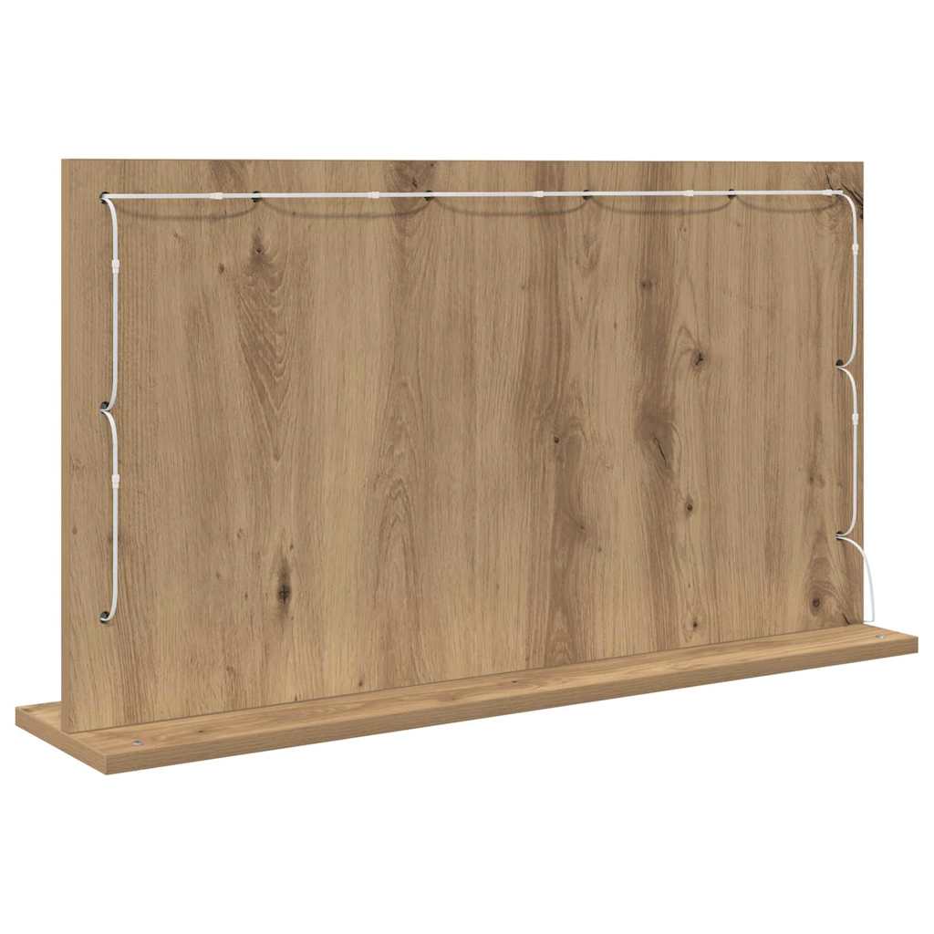 Vaskeskab Spejl Rektangulær Artisan Egetræ 80 x 45 x 18 cm