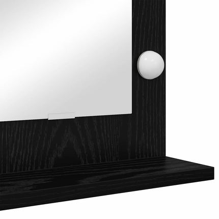 Vaskeskab Spejl Sort eg 100 x 45 x 18 cm Rektangulær