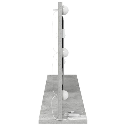 Vaskeskab Spejl Beton Grå 100 x 45 x 18 cm Rektangulær