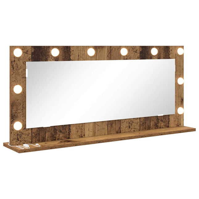 Vaskeskab Spejl Gammelt træ 100 x 45 x 18 cm Rektangulær