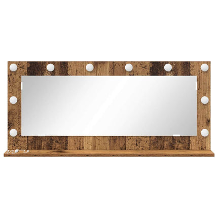 Vaskeskab Spejl Gammelt træ 100 x 45 x 18 cm Rektangulær