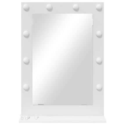 Vaskeskab Spejl Hvid 70 x 50 x 18 cm Glas og Konstrueret træ