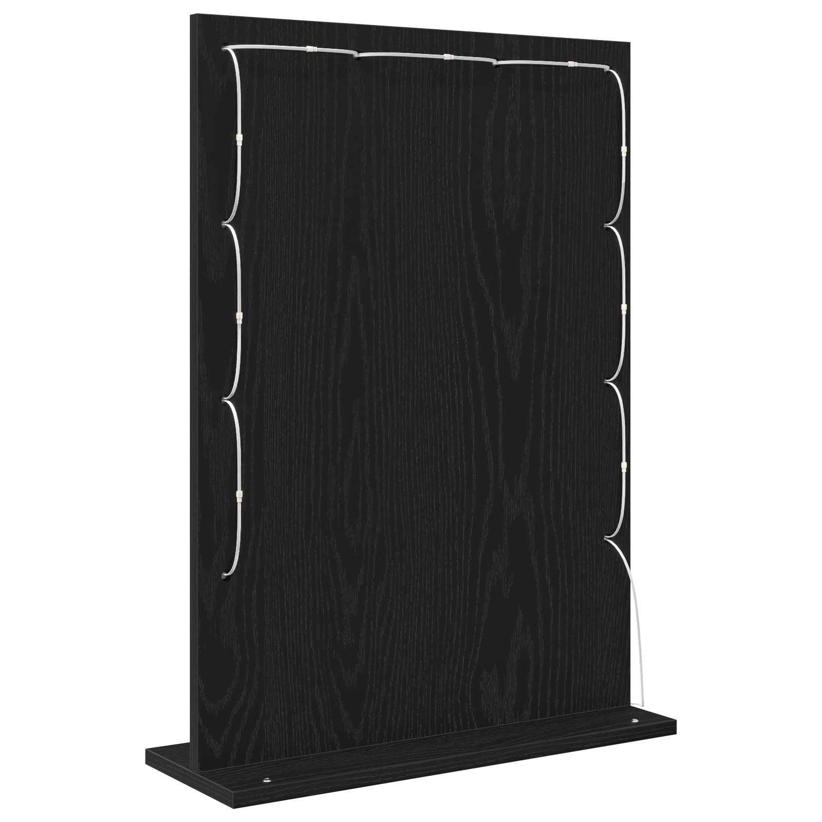Vaskeskab Spejl Sort eg 70 x 50 x 18 cm Glas og Konstrueret træ